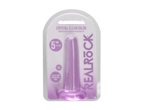 Przezroczyste dildo przyssawkowe RealRock 13,5 cm