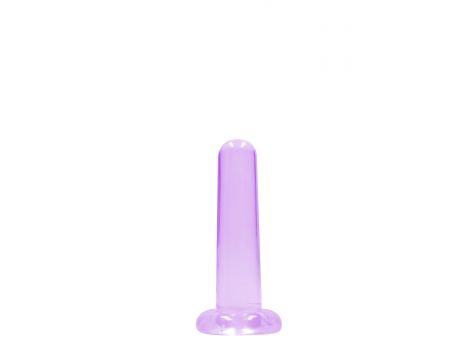 Przezroczyste dildo przyssawkowe RealRock 13,5 cm - 2