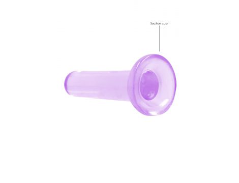 Przezroczyste dildo przyssawkowe RealRock 13,5 cm - 4