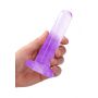 Przezroczyste dildo przyssawkowe RealRock 13,5 cm - 4
