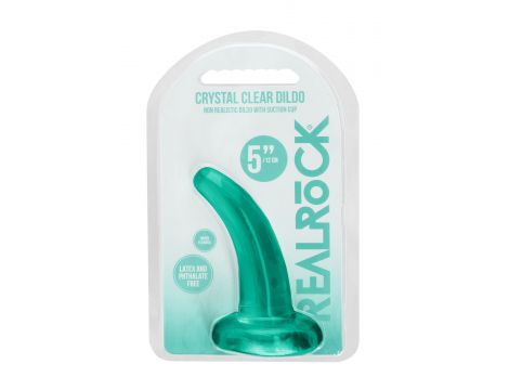 Dildo analne RealRock Crystal Clear z przyssawką 11 cm
