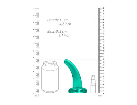 Dildo analne RealRock Crystal Clear z przyssawką 11 cm - 6