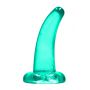 Dildo analne RealRock Crystal Clear z przyssawką 11 cm - 3