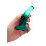 Dildo analne RealRock Crystal Clear z przyssawką 11 cm - 4