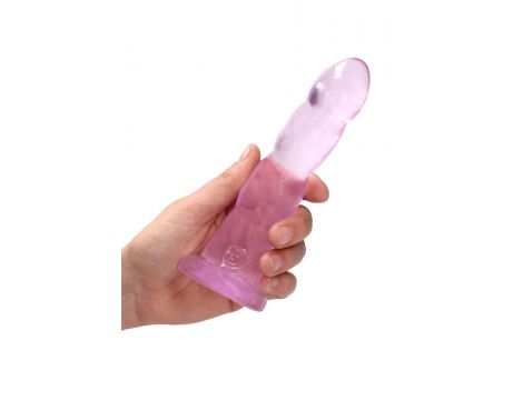 Dildo przezroczyste z przyssawką RealRock 17 cm - 3