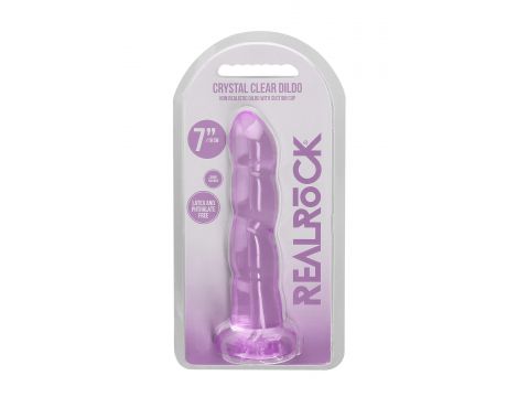 Dildo RealRock Crystal Clear z przyssawką 17 cm