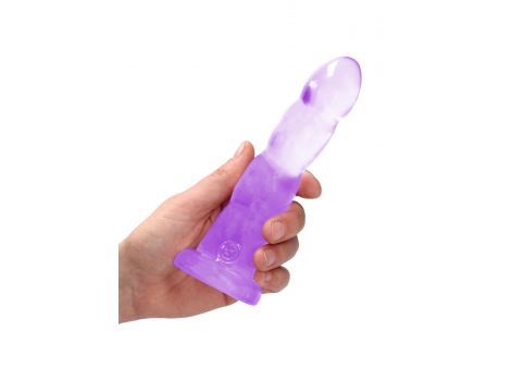 Dildo RealRock Crystal Clear z przyssawką 17 cm - 3