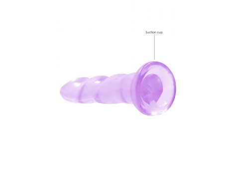 Dildo RealRock Crystal Clear z przyssawką 17 cm - 4