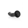Dildo realistyczne zakrzywione z przyssawką RealRock czarne 20,5 cm - 7