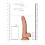 Dildo realistyczne zakrzywione z jądrami przyssawka RealRock 18 cm - 8
