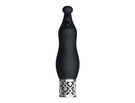 Stymulator łechtaczki silikonowy Royal Gems Exquisite czarny 12 cm