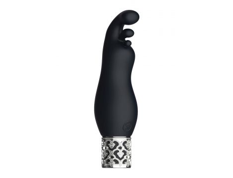 Stymulator łechtaczki silikonowy Royal Gems Exquisite czarny 12 cm - 3