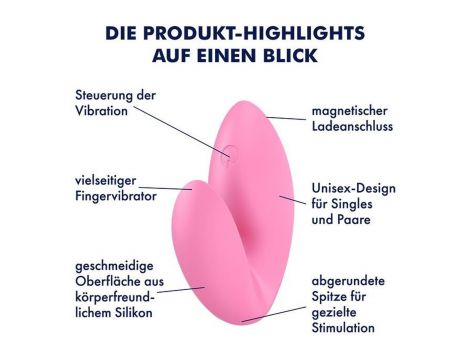 Wibrator na palec Satisfyer Love Riot różowy USB - 6