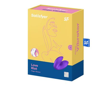 Wibrator na palec Satisfyer Love Riot fioletowy USB