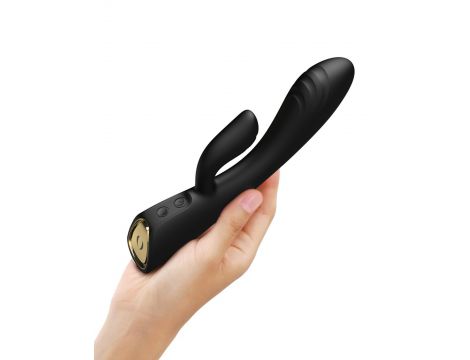 Wibrator króliczek Dorcel Flexi Rabbit elastyczny czarny 21 cm - 2