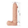 Strapon wibrujący realistyczny Baile RealDeal 26 cm - 10