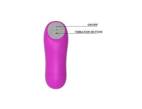 Wibrator mini bullet Baile Magic X20 20 funkcji z pilotem zdalnym - 4