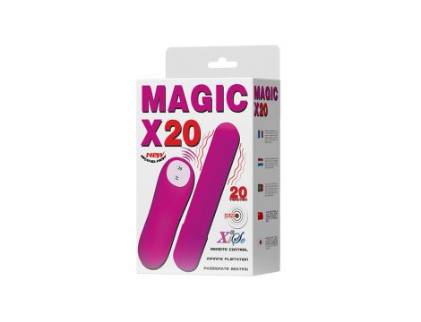 Wibrator mini bullet Baile Magic X20 20 funkcji z pilotem zdalnym - 6