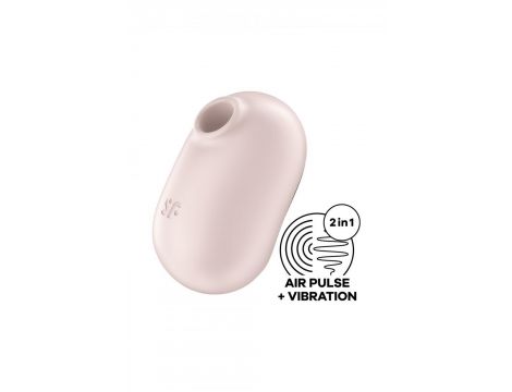 Stymulator łechtaczki Satisfyer Pro To Go 2 beżowy USB - 2
