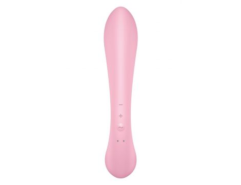 Wibrator króliczek Satisfyer Triple Oh różowy z 3 silnikami USB - 4