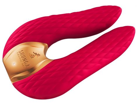 Wibrator podwójny Aiko Shunga malinowy USB - 2
