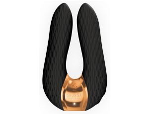 Wibrator podwójny Shunga Aiko silikonowy czarny USB 11 cm