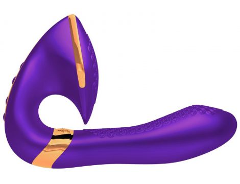 Wibrator stymulator Shunga Soyo fioletowy silikonowy USB 17 cm