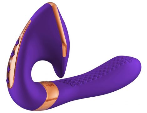 Wibrator stymulator Shunga Soyo fioletowy silikonowy USB 17 cm - 3