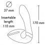 Wibrator stymulator Shunga Soyo fioletowy silikonowy USB 17 cm - 5