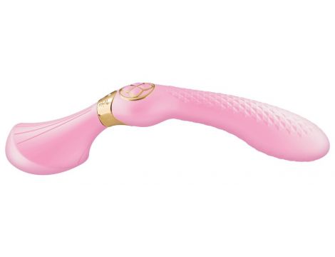 Masażer intymny Shunga Zoa silikonowy różowy 27 cm USB - 3