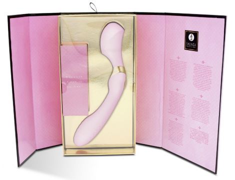 Masażer intymny Shunga Zoa silikonowy różowy 27 cm USB - 6