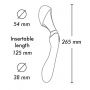 Masażer intymny Shunga Zoa silikonowy różowy 27 cm USB - 5