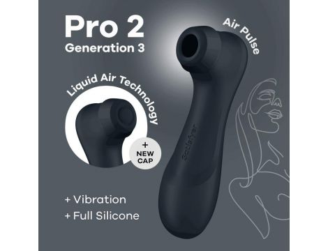 Stymulator łechtaczki Satisfyer Pro 2 Generation 3 Liquid Air czarny - 6
