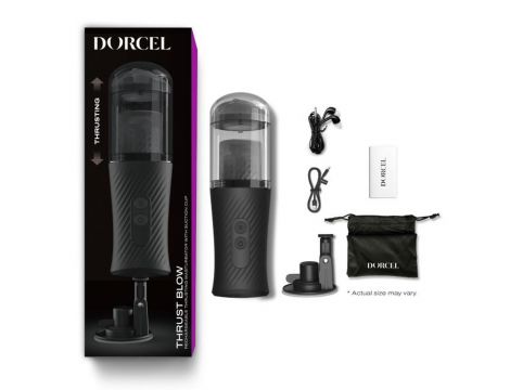 Automatyczny masturbator Thrust Blow Dorcel z przyssawką 15 cm USB - 2