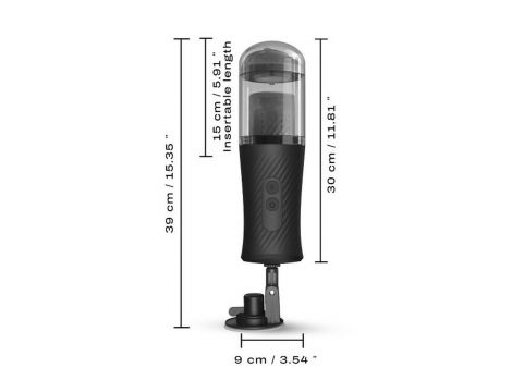 Automatyczny masturbator Thrust Blow Dorcel z przyssawką 15 cm USB - 7