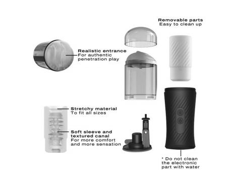 Automatyczny masturbator Thrust Blow Dorcel z przyssawką 15 cm USB - 13