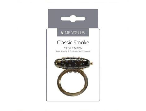 Pierścień erekcyjny wibrujący Me You Us Classic Smoke - 2