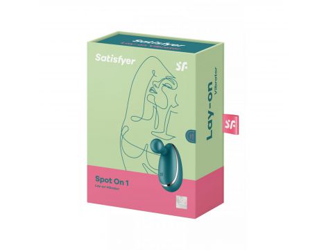 Stymulator łechtaczki mini silikonowy Satisfyer Spot On 1 zielony USB 7.5cm - 5