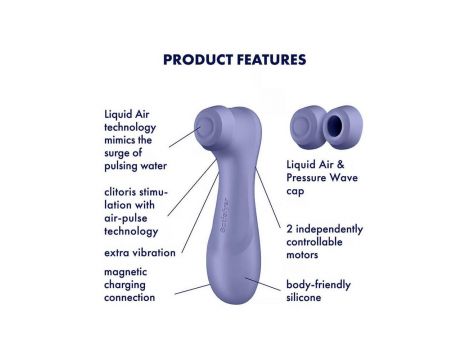 Stymulator łechtaczki Satisfyer Pro 2 Liquid Air liliowy - 5