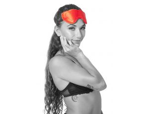 Opaska na oczy Sportsheets Amor satynowa czerwona