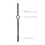 Knebel pierścieniowy silikonowy regulowany Ouch! 57 cm - 3