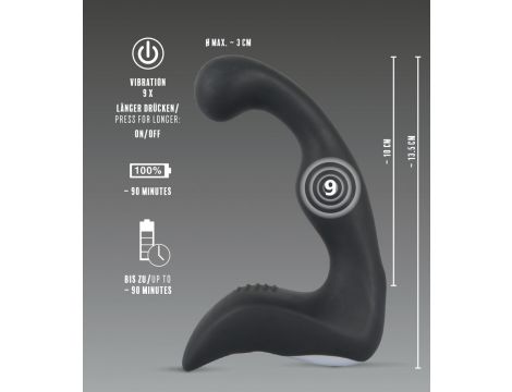 Masażer prostaty Rebel silikonowy USB 14,6 cm - 7