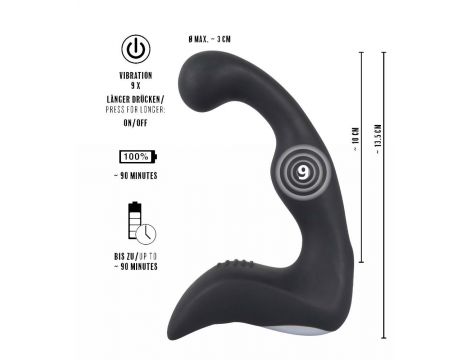 Masażer prostaty Rebel silikonowy USB 14,6 cm - 14
