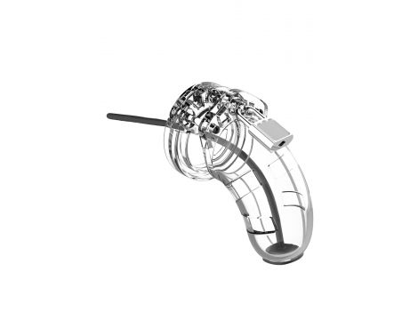 Pas cnoty ManCage Model 15 transparentny z rozszerzaczem cewki 20 cm