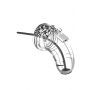 Pas cnoty ManCage Model 15 transparentny z rozszerzaczem cewki 20 cm - 2