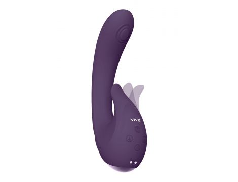 Wibrator silikonowy Vive Miki fioletowy USB - 2