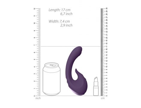Wibrator silikonowy Vive Miki fioletowy USB - 6