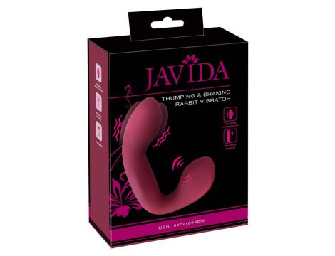 Wibrator króliczek Javida thumping shaking silikonowy 17 cm USB