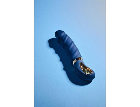 Wibrator punktu G Goddess Collection Belenos niebieski USB 23 cm - 3
