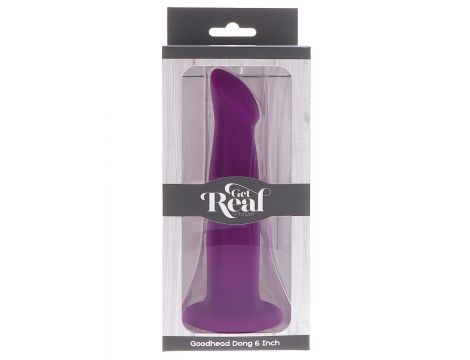 Dildo silikonowe Goodhead ToyJoy fioletowe 16 cm - 6